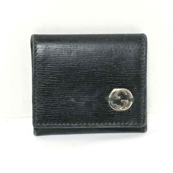 GUCCI Chelsea Black Leather - Coin Case - Picture 1 of 7